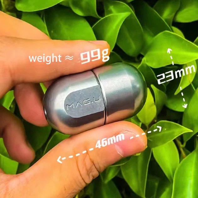 EDC Фиджет игрушка 2в1 магнитный спинер слайдер Капсула Fidget Toy антистресс клацалка (серебряный) - Фото 7 EDC Фиджет игрушка 2в1 магнитный спинер слайдер Капсула Fidget Toy антистресс клацалка (серебряный) - изображение 7