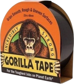 Taśma montażowa Gorilla Tape 48 mm 32 m Czarna 3044011 (5704947000189) - obraz 2
