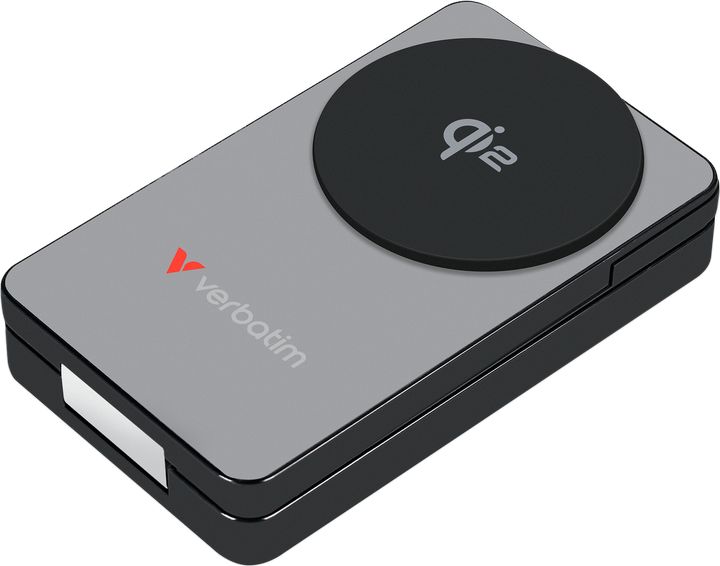 Powerbank Verbatim Charge 'n' Go Qi2 10000 mAh 30W Grey (23942322955) - obraz 2