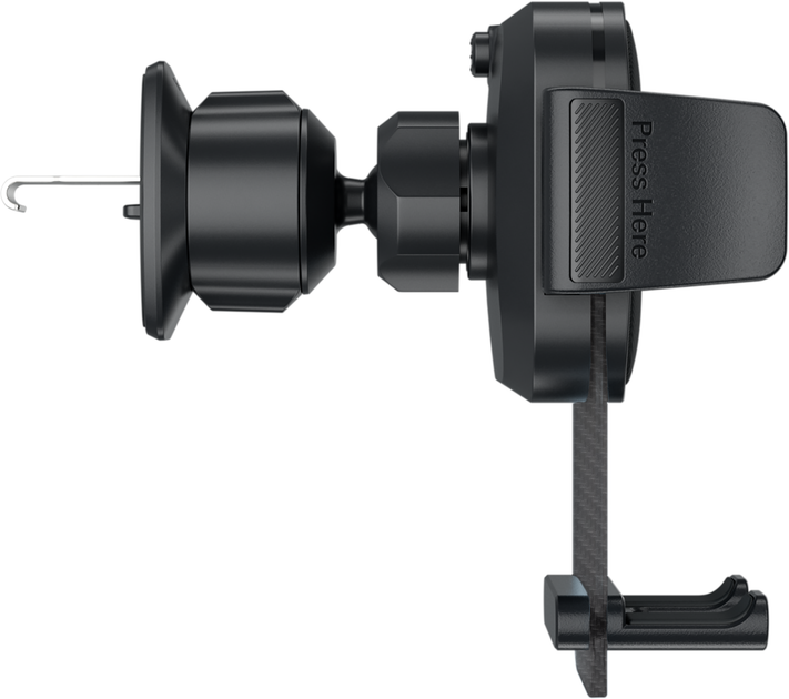 Автотримач для телефону Proove Carbon Clamp Air Outlet Car Mount Black (671190001) - зображення 3