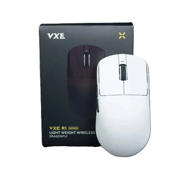 Миша Ігрова VGN VXE R1 SE+ Біла. Бездротова 2.4G/Bluetooth/кабель. Сенсор PAW3395 SE. 18000 DPI. - зображення 5