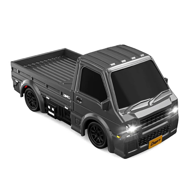 Міні-вантажівка на радіокеруванні K60 1:64 4WD Drift з LED-підсвічуванням для ефектних дрифт-заїздів (Сірий) - Фото 2 Міні-вантажівка на радіокеруванні K60 1:64 4WD Drift з LED-підсвічуванням для ефектних дрифт-заїздів (Сірий) - изображение 2