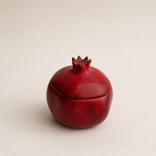 Ароматична свічка «Гранат», аромат Pomegranate Bitters 100 мл з кришкою, 1 бавовняний гніт, червона - изображение 4