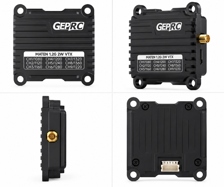 Видеопередатчик GEPRC MATEN 1.2G 2W VTX - изображение 2