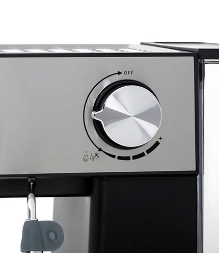Кавоварка ріжкова Domotec побутова сенсорна 15 бар 850 Вт 1,6 л чорна Еспресо-машина з ручним капучинатором Кавомашина для меленої кави - зображення 9