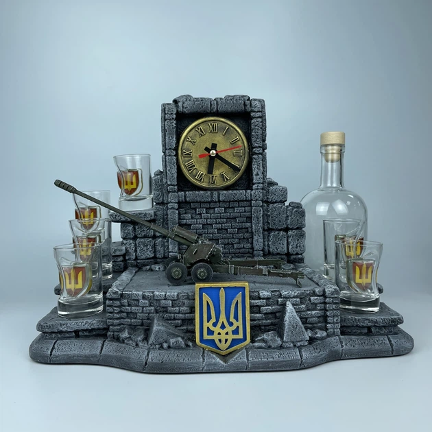 Сувенірний мінібар з моделлю пушки Мста-Б 152 мм (11575) - Фото 1 Сувенірний мінібар з моделлю пушки Мста-Б 152 мм (11575) - зображення 1