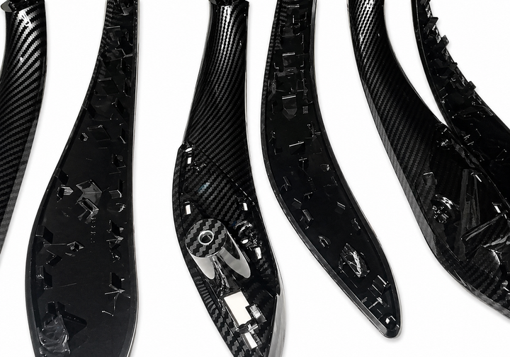 Комплект карбоновых ручек дверей и наружных накладок BMW F30 F31 F32 F33 F35 F80 F82 F83, 8 элементов - Фото 4 Комплект карбоновых ручек дверей и наружных накладок BMW F30 F31 F32 F33 F35 F80 F82 F83, 8 элементов - зображення 4