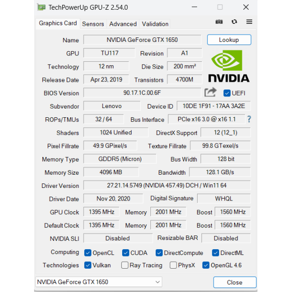 Ноутбук Lenovo IdeaPad L340-15IRH Gaming 15.6" FHD/IPS / i5-9300H / 16 Gb DDR4 / 512 Gb SSD / NVIDIA GeForce GTX 1650 (4 Gb) Б/В - зображення 8