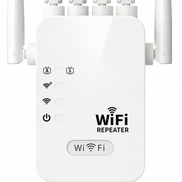 Ретранслятор Wi-Fi усилитель сигнала Wi-Fi репитер для роутера с 6 антеннами до 300 Мбит/с для дома квартиры и офиса - изображение 4