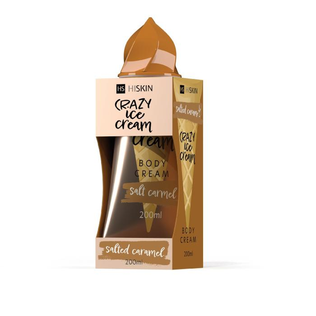 Крем для тела HiSkin Crazy Ice Cream Body Солёная карамель 200 мл - Фото 1 Крем для тела HiSkin Crazy Ice Cream Body Солёная карамель 200 мл - изображение 1