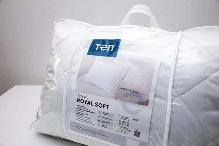 Подушка ортопедическая ТЕП ROYAL SOFT двухкамерная с мембраной 50х70 см - Фото 10 Подушка ортопедическая ТЕП ROYAL SOFT двухкамерная с мембраной 50х70 см - изображение 10