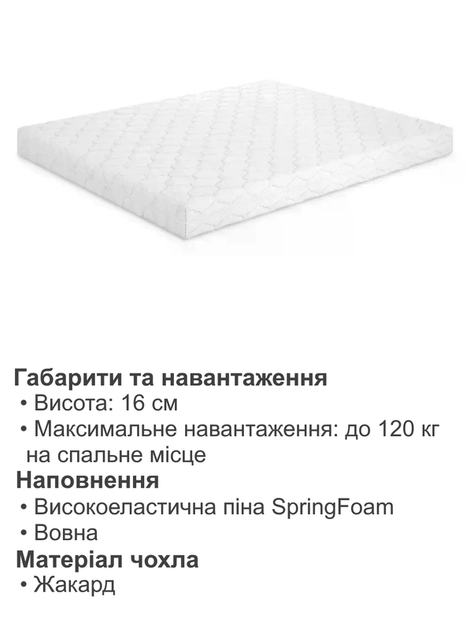 Ортопедический матрас Soft Foam 180х190 см - изображение 4