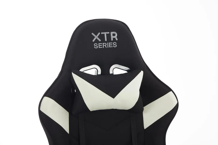 Комп'ютерне геймерське крісло з тканини EXTREME X-TR чорне з кремовими вставками - изображение 7