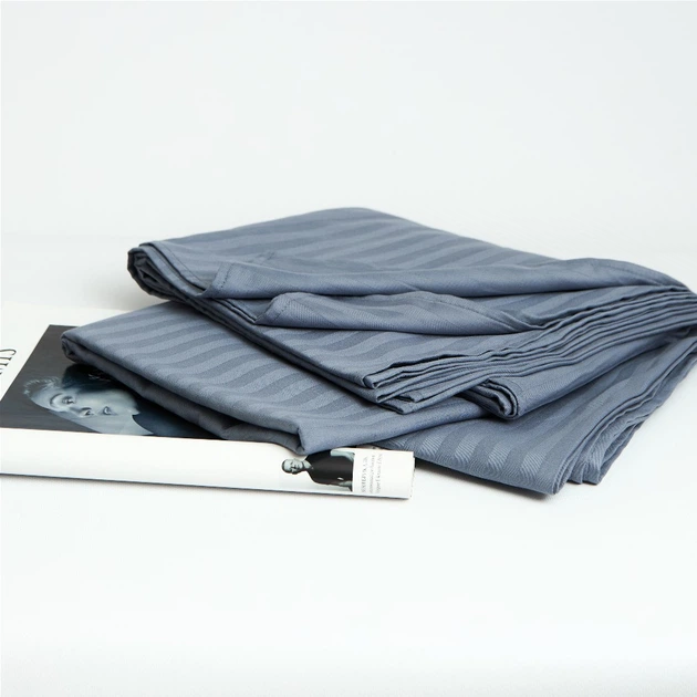 Простирадло Moon&Star Ocean Steel Satin Stripe 150х220 см (MS-860000993) - зображення 2