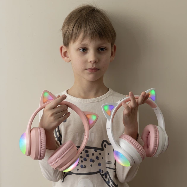 Наушники Proove Kids LumiCat (APP) Pink (680690005) - изображение 8
