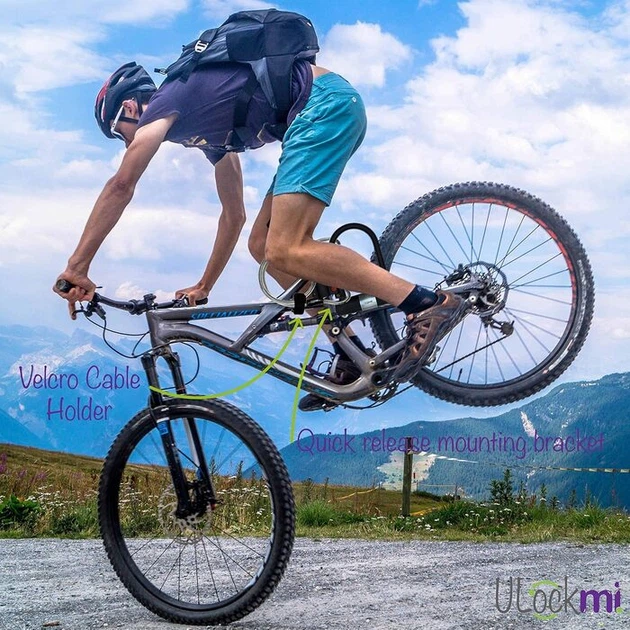 Велосипедний U-подібний замок Ulockmi U-Lock 16, 16 мм, 5 x 18 x 24,5 см - зображення 4