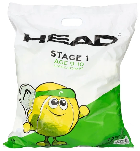 М'ячі для тенісу HEAD ( 578410 ) 72B HEAD STAGE 1 - GREEN - Polybag - 6DZ 2026 (EXT_72489784108) - Фото 1 М'ячі для тенісу HEAD ( 578410 ) 72B HEAD STAGE 1 - GREEN - Polybag - 6DZ 2026 (EXT_72489784108) - изображение 1