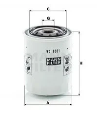 Гідравлічний фільтр MANN WD8001 - изображение 2