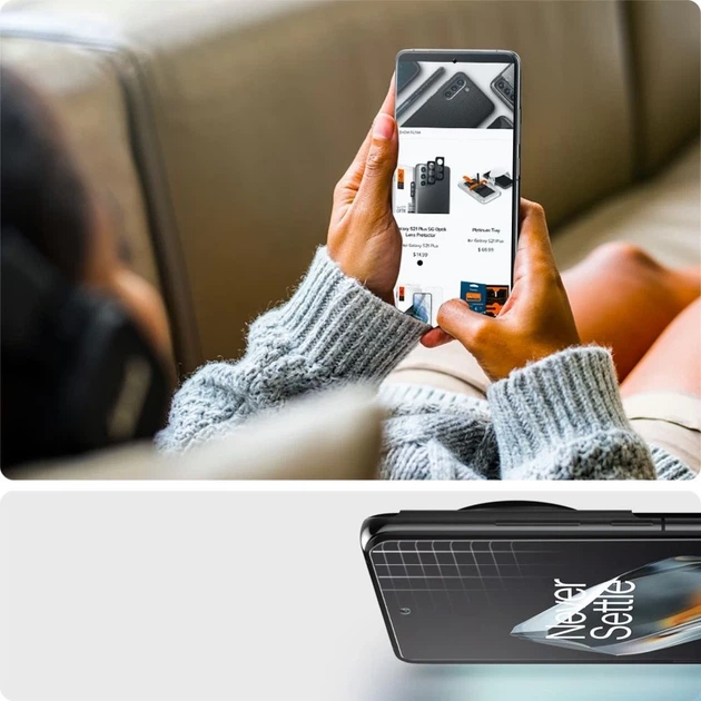 Захисна плівка Spigen Film Neo Flex (2 Pack) для OnePlus 12 Clear (AFL07582) - Фото 8 Захисна плівка Spigen Film Neo Flex (2 Pack) для OnePlus 12 Clear (AFL07582) - зображення 8