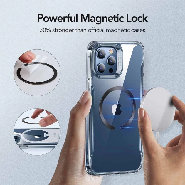 Магнитная пластина ESR Halolock Universal Magnetic Ring Black/Silver (2 Pack) with MagSafe (4894240111130) - Фото 4 Магнитная пластина ESR Halolock Universal Magnetic Ring Black/Silver (2 Pack) with MagSafe (4894240111130) - изображение 4