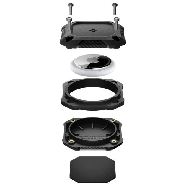 Чохол Spigen Tough Armor для Apple AirTag 2 | 1 Black (ACS09781) - Фото 6 Чохол Spigen Tough Armor для Apple AirTag 2 | 1 Black (ACS09781) - зображення 6