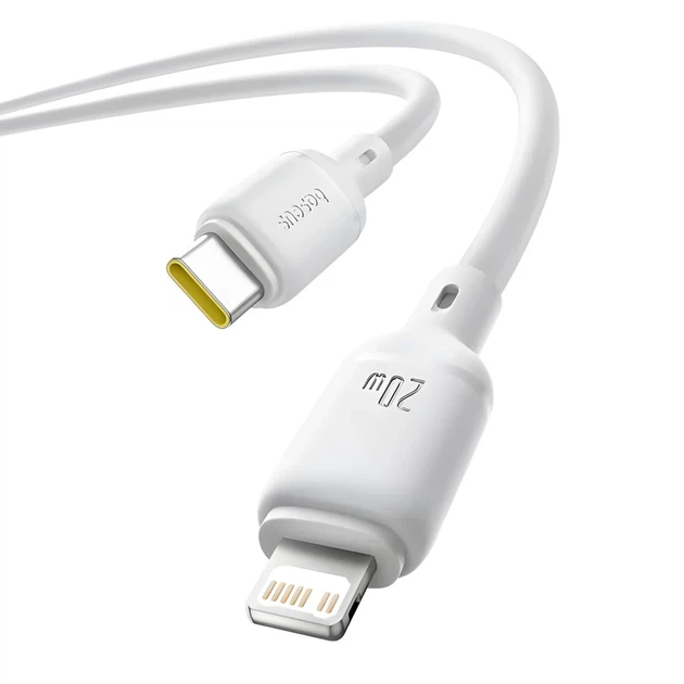 Кабель Baseus Silky Series USB-C to Lightning 20W 2 m White (P10377700213-01) - изображение 3