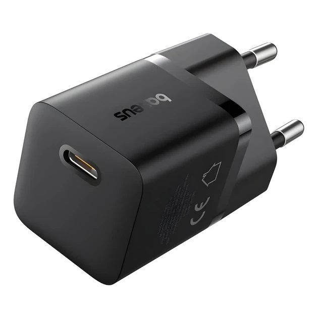 Сетевое зарядное устройство Baseus GaN5 Mini PD/QC 25W USB-C with USB-C to USB-C Cable 1 m Cluster Black (P10110909113-01) - изображение 3