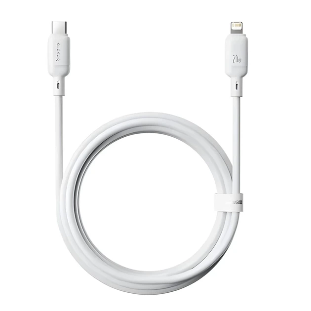 Кабель Baseus Silky Series USB-C to Lightning 20W 2 m White (P10377700213-01) - изображение 2