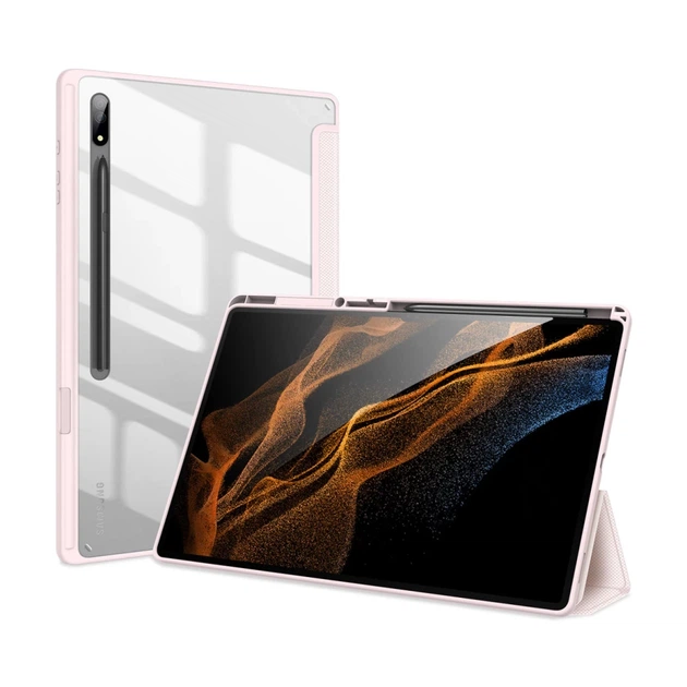 Чохол Dux Ducis Toby Armored Flip Smart Case для Samsung Galaxy Tab S8 Ultra Pink (6934913041963) - Фото 1 Чохол Dux Ducis Toby Armored Flip Smart Case для Samsung Galaxy Tab S8 Ultra Pink (6934913041963) - зображення 1
