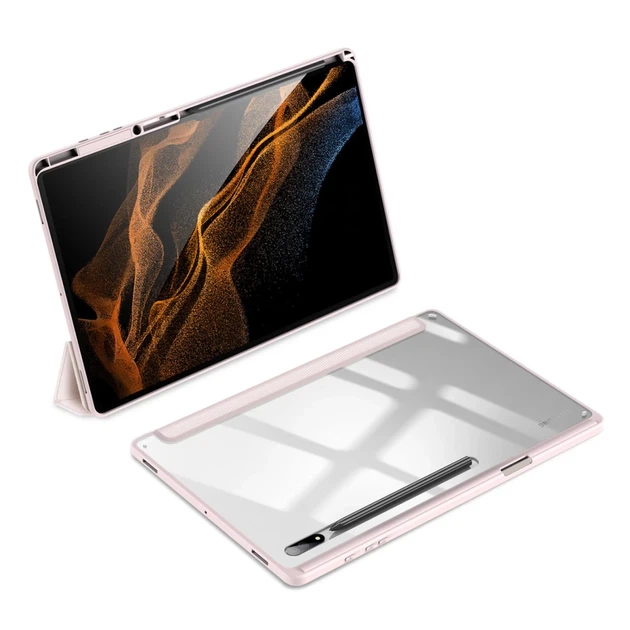 Чохол Dux Ducis Toby Armored Flip Smart Case для Samsung Galaxy Tab S8 Ultra Pink (6934913041963) - Фото 2 Чохол Dux Ducis Toby Armored Flip Smart Case для Samsung Galaxy Tab S8 Ultra Pink (6934913041963) - зображення 2