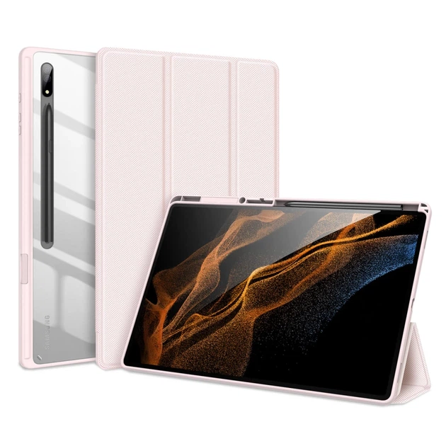 Чохол Dux Ducis Toby Armored Flip Smart Case для Samsung Galaxy Tab S8 Ultra Pink (6934913041963) - Фото 3 Чохол Dux Ducis Toby Armored Flip Smart Case для Samsung Galaxy Tab S8 Ultra Pink (6934913041963) - зображення 3