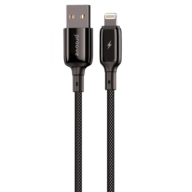 Кабель Proove Dense Metal USB to Lightning 2.4A (2m) Black (CCDM20001121) - Фото 1 Кабель Proove Dense Metal USB to Lightning 2.4A (2m) Black (CCDM20001121) - зображення 1