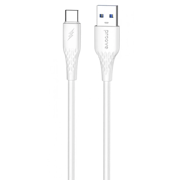 Кабель Proove GridLine USB to Type-C 3A (1m) White (CCGL15001202) - Фото 1 Кабель Proove GridLine USB to Type-C 3A (1m) White (CCGL15001202) - изображение 1