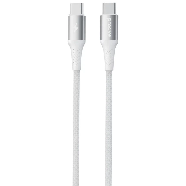 Кабель Proove WireX Pro Type-C to Type-C 100W (1.5m) White (CCWX11002202) - Фото 1 Кабель Proove WireX Pro Type-C to Type-C 100W (1.5m) White (CCWX11002202) - зображення 1