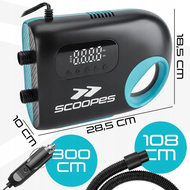 Двосторонній насос для SUP-дошки Scoopes 114810 - зображення 3