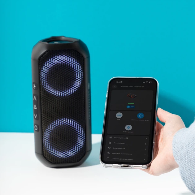 Портативна колонка Proove Third Element SE 20W (APP) Black (PSTE2001AP01) - зображення 7