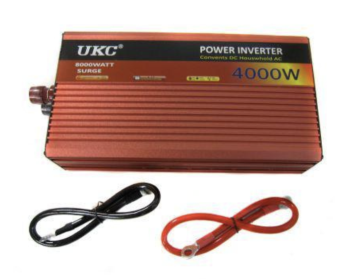 Перетворювач напруги AC/DC AR 4000W з 12 В у 220 В Автомобільний інвертор із заряджанням акумулятора Потужне джерело живлення електротехніки Аварійний адаптер для дому - зображення 3