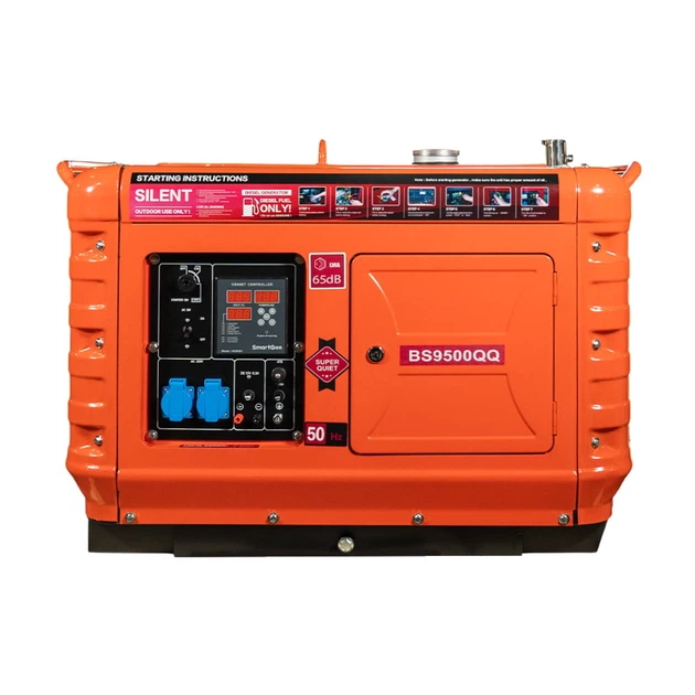 Генератор дизельний однофазний 5.5 кВт Bison BS9500QQ (41-00411) - зображення 3