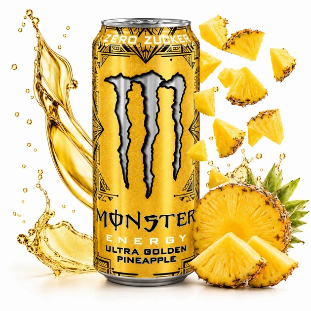 Енергетичний напій Monster Energy Ultra Golden Pineapple 500 ml енергетик - Фото 1 Енергетичний напій Monster Energy Ultra Golden Pineapple 500 ml енергетик - изображение 1
