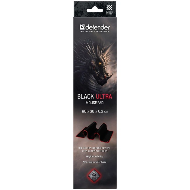 Килимок для мишки Defender Ultra Black (50561) - Фото 2 Килимок для мишки Defender Ultra Black (50561) - зображення 2