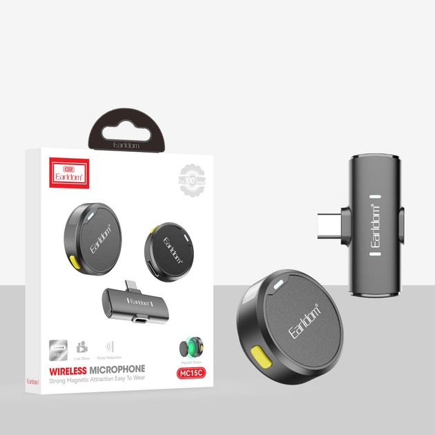 Беспроводной микрофон USB C для телефона Earldom ET-MC15C - изображение 2