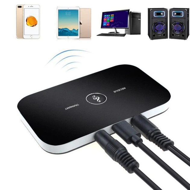 Bluetooth 5.0 AUX адаптер B6 2in1 RX/TX 300mAh - Фото 3 Bluetooth 5.0 AUX адаптер B6 2in1 RX/TX 300mAh - зображення 3