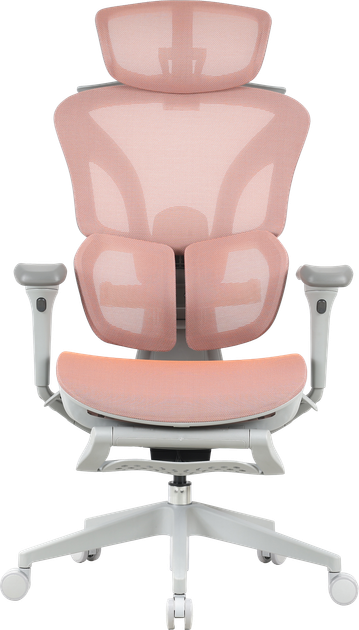 Крісло офісне OfficePro Elite OC950GLP Gray/Light Pink - зображення 2