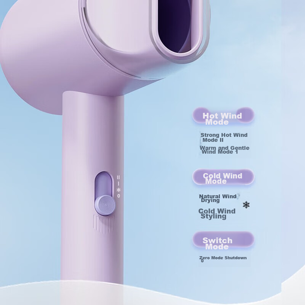 Фен Aux AH7008S 800 Вт Pink - изображение 8
