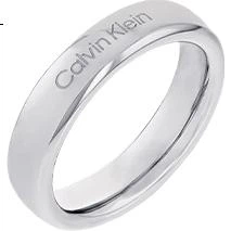 Каблучки для пари Calvin Klein CK Eternal Love, простий стиль для дівчини, сталевого кольору 35000513D, святковий подарунок - Фото 1 Каблучки для пари Calvin Klein CK Eternal Love, простий стиль для дівчини, сталевого кольору 35000513D, святковий подарунок - зображення 1