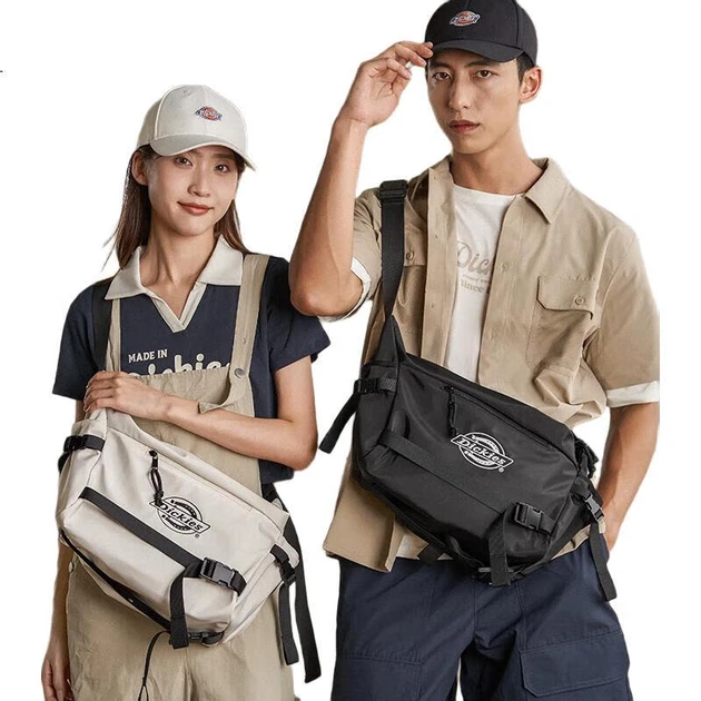 Сумка через плече Dickies DK, портативна сумка-мессенджер великої місткості для чоловіків та жінок, легка велосипедна сумка-сатчел з кількома відділеннями для подорожей - зображення 3