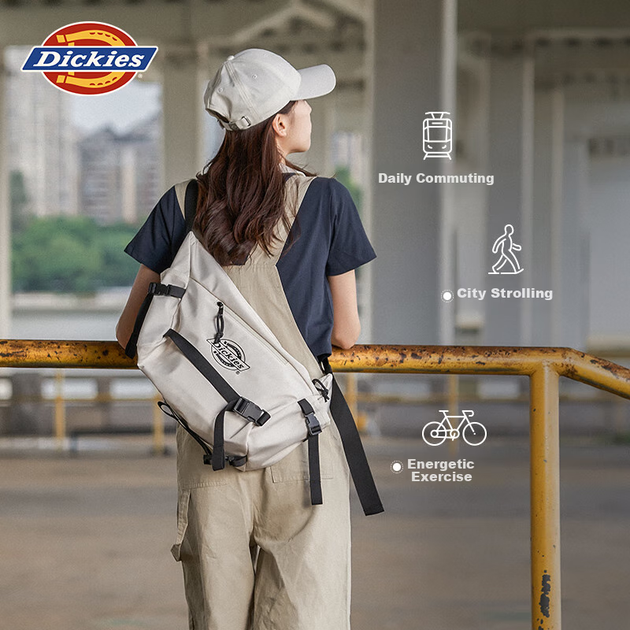 Сумка через плече Dickies DK, портативна сумка-мессенджер великої місткості для чоловіків та жінок, легка велосипедна сумка-сатчел з кількома відділеннями для подорожей - зображення 5