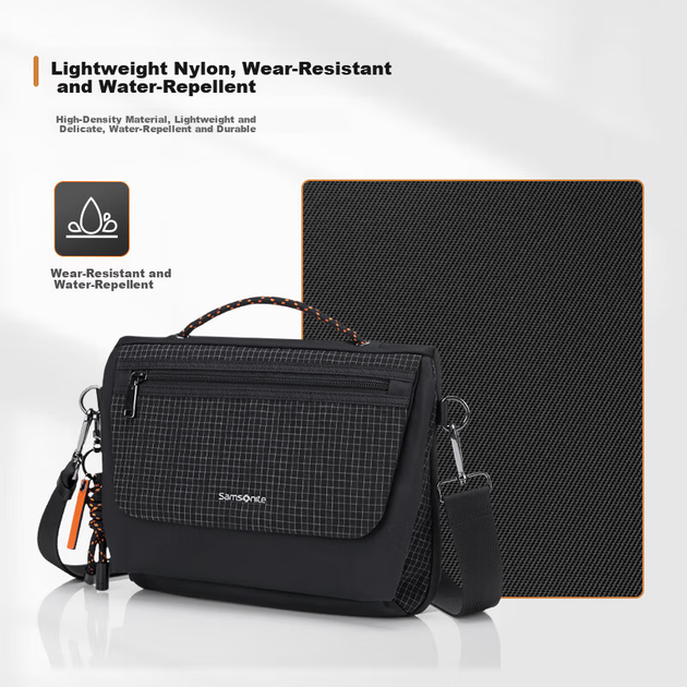 Мужская многофункциональная сумка через плечо Samsonite для путешествий и спорта, подарок на день рождения, модель NS6. - изображение 4