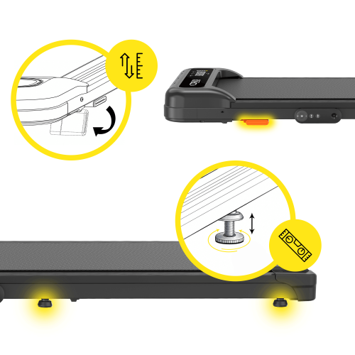 Бігова доріжка Cornix Lexi Walking Pad Black - Фото 6 Бігова доріжка Cornix Lexi Walking Pad Black - зображення 6