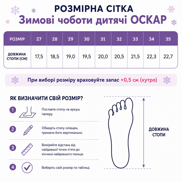 Дитячі зимові чоботи Оскар для хлопчика чорні на овчині Premium Litma (27–35 р.) 31 - изображение 4